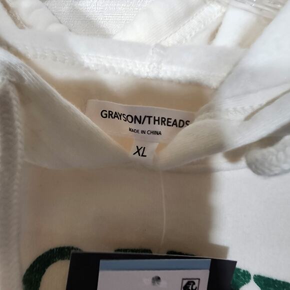 Howdy white crop top Hoodie women's XL Grayson/threads - Picture 4 of 7